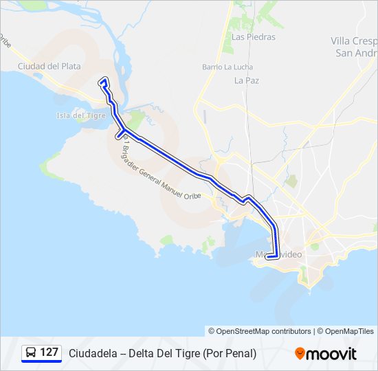 Mapa de 127 de Ómnibus