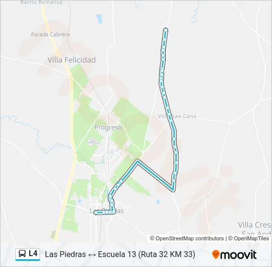 L4 Ómnibus Line Map
