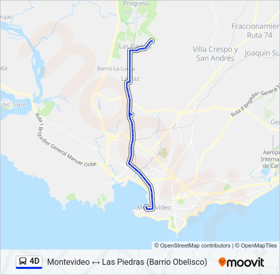 4D Ómnibus Line Map