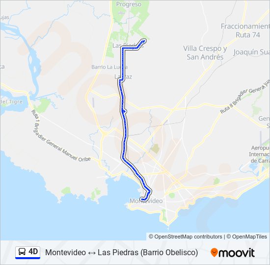 Mapa de 4D de ómnibus