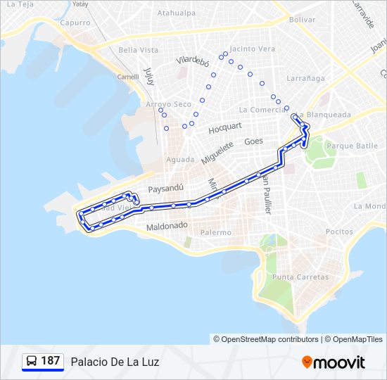 Mapa de 187 de Ómnibus