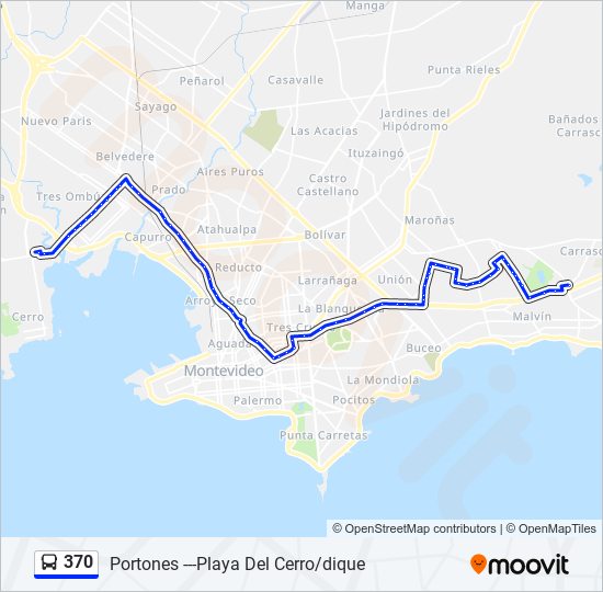 Mapa de 370 de Ómnibus