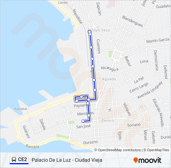 CE2 Ómnibus Line Map