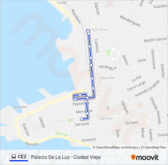 CE2 Ómnibus Line Map