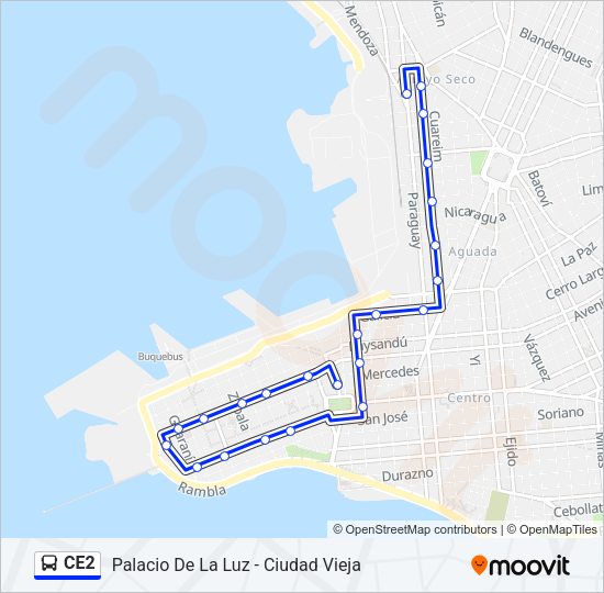 CE2 Ómnibus Line Map