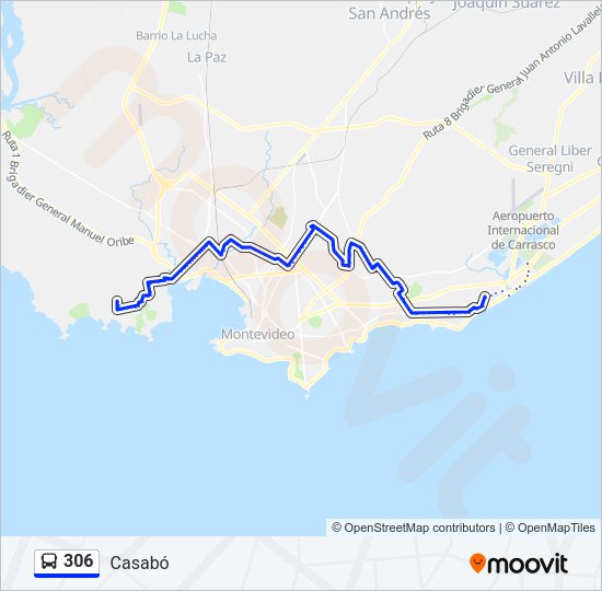 Mapa de 306 de Ómnibus