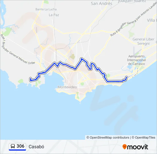 306 Ómnibus Line Map