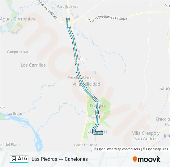 Mapa de A16 de Bus