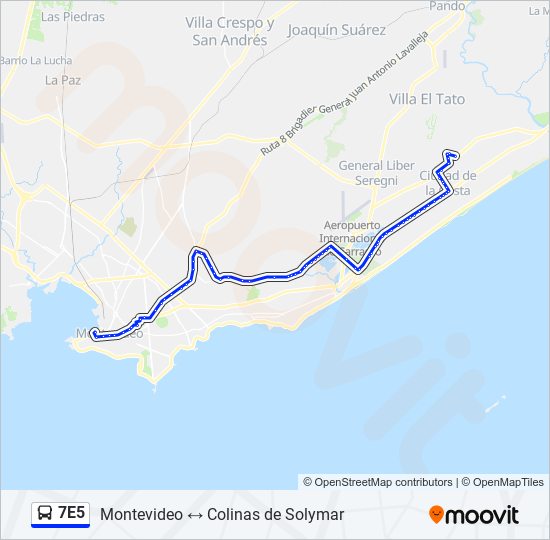 Mapa de 7E5 de Ómnibus