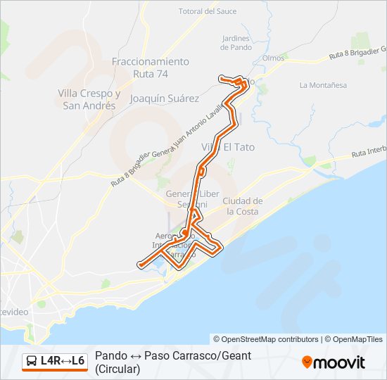 Mapa de L4R↔L6 de Ómnibus