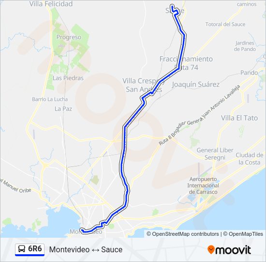 Mapa de 6R6 de Ómnibus