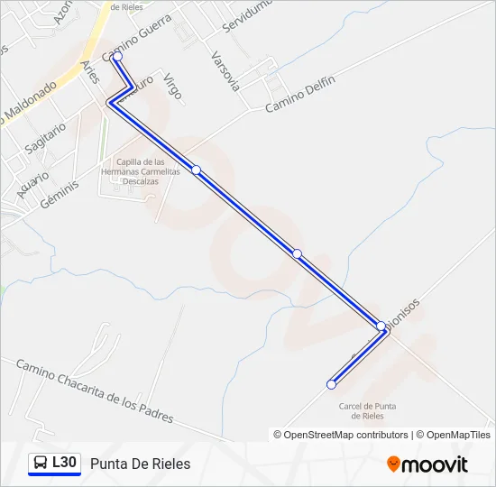 L30 Bus Line Map