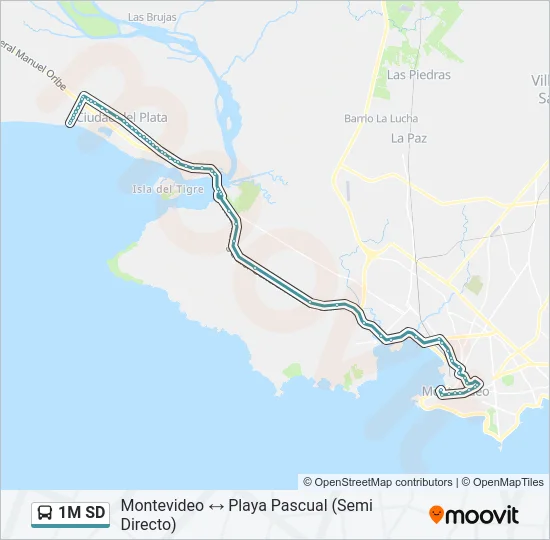 Mapa de 1M SD de Ómnibus