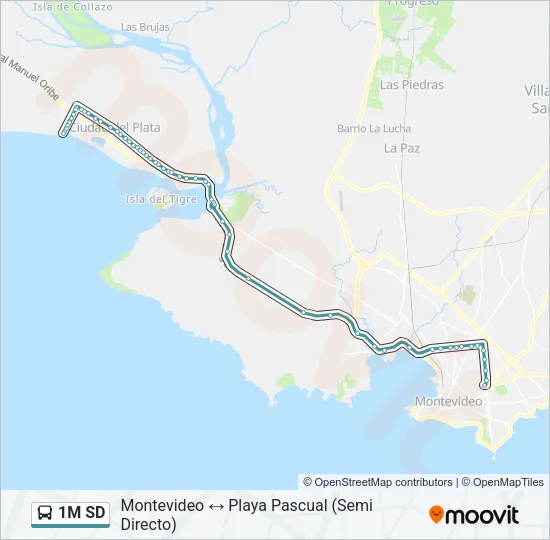Mapa de 1M SD de Ómnibus