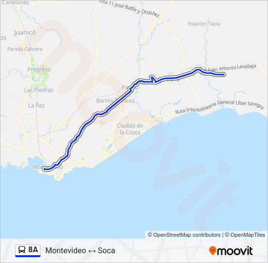 Mapa de 8A de Ómnibus