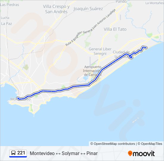 Mapa de 221 de Ómnibus