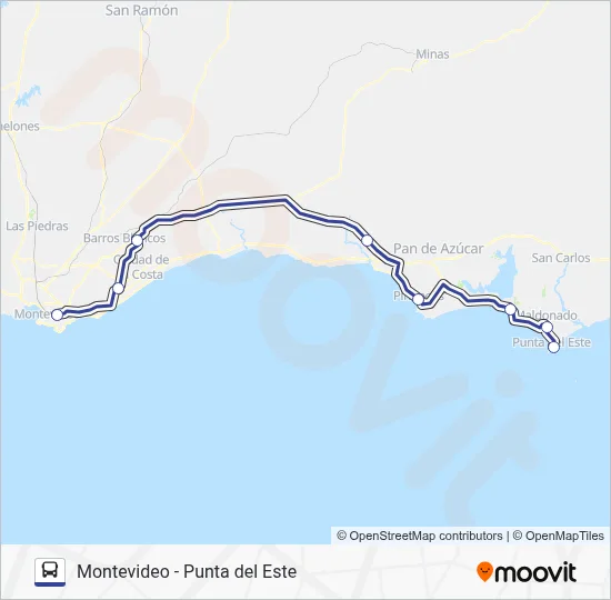 TURISMAR Bus Line Map