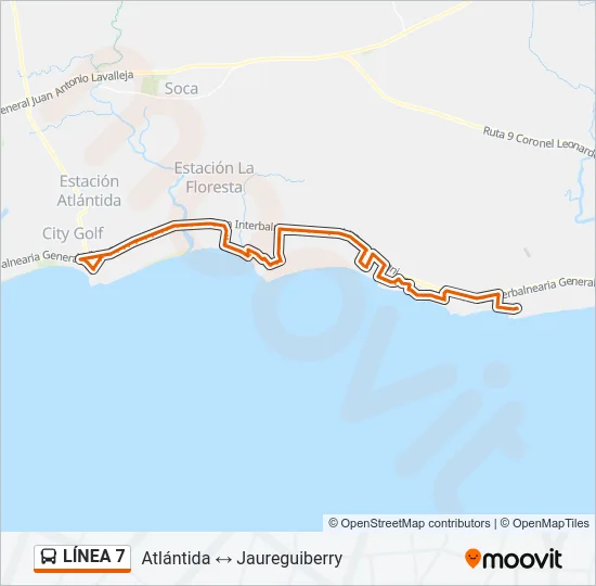Mapa de  7 de Ómnibus