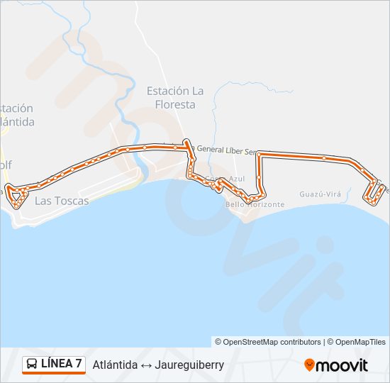 Mapa de  7 de Ómnibus