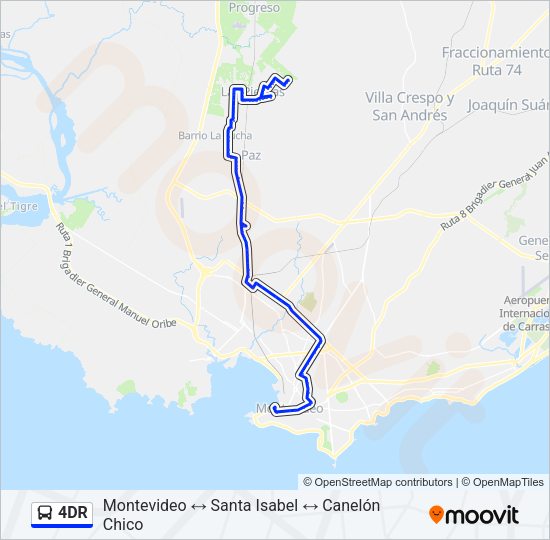Mapa de 4DR de Ómnibus