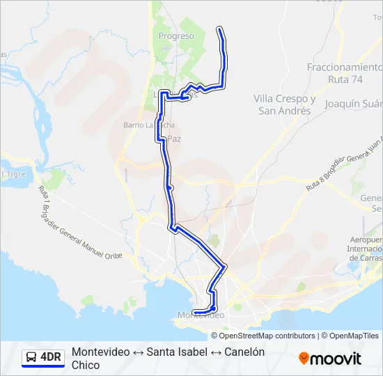 4DR Ómnibus Line Map