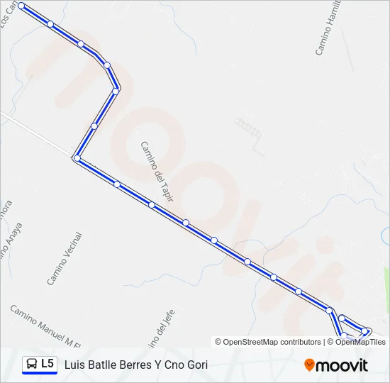 L5 Ómnibus Line Map