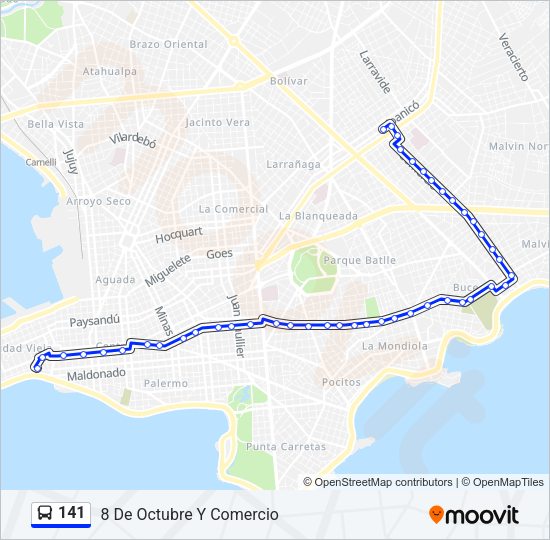 Mapa de 141 de Ómnibus
