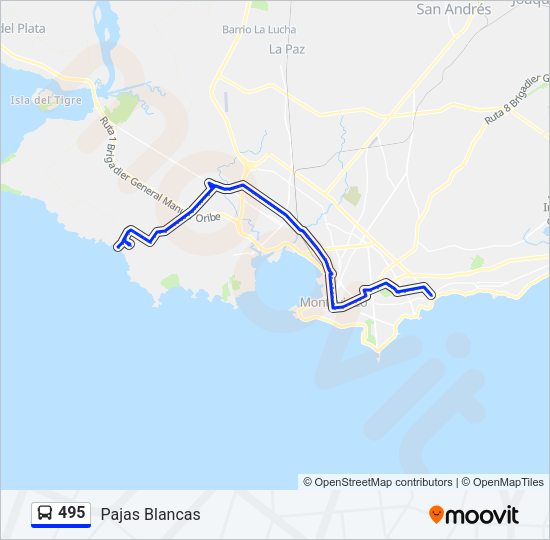 Mapa de 495 de Ómnibus