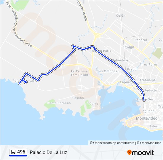 Mapa de 495 de Ómnibus