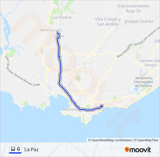 G ómnibus Line Map