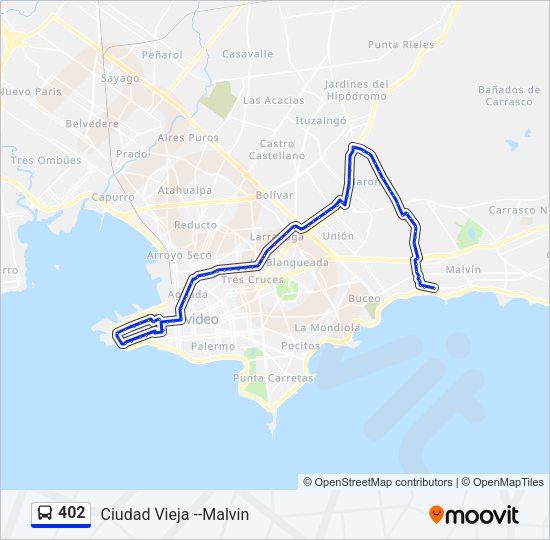 Mapa de 402 de Ómnibus