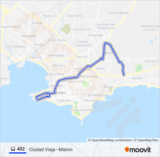 Mapa de 402 de Ómnibus