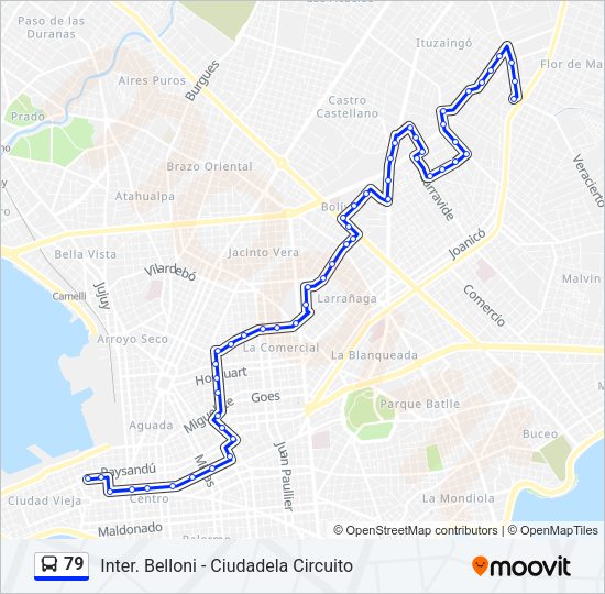 Mapa de 79 de Ómnibus