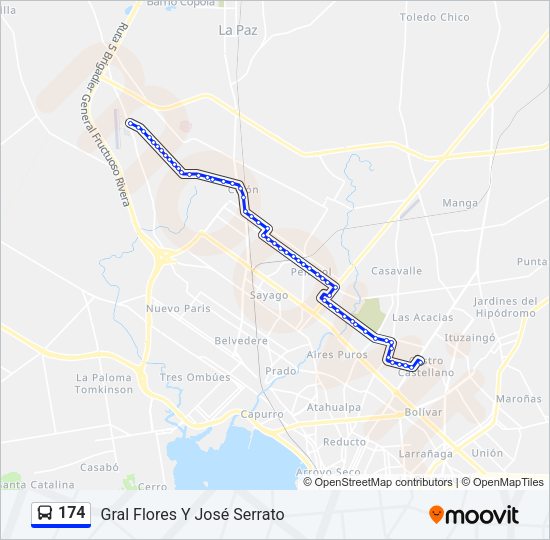 Mapa de 174 de Ómnibus