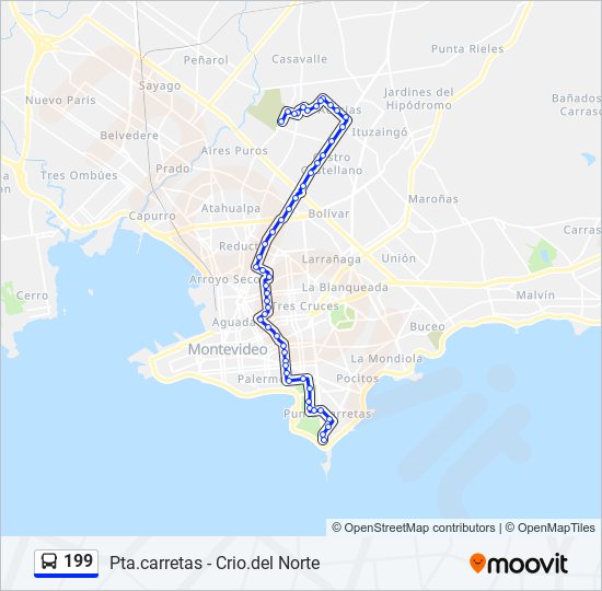Mapa de 199 de Ómnibus