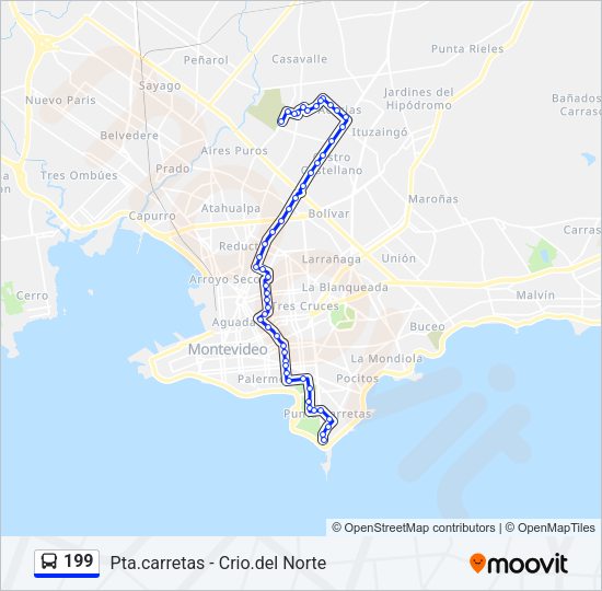 Mapa de 199 de Ómnibus