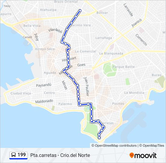 Mapa de 199 de Ómnibus