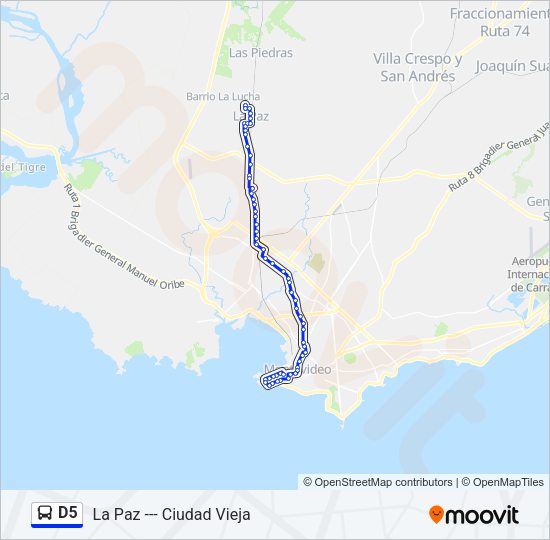 Mapa de D5 de Ómnibus