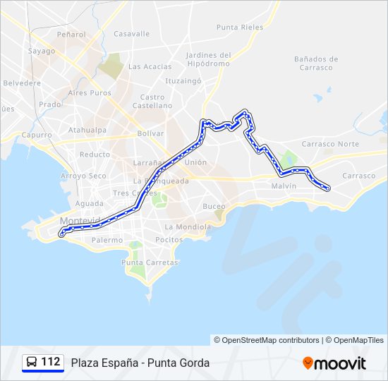 Mapa de 112 de Ómnibus
