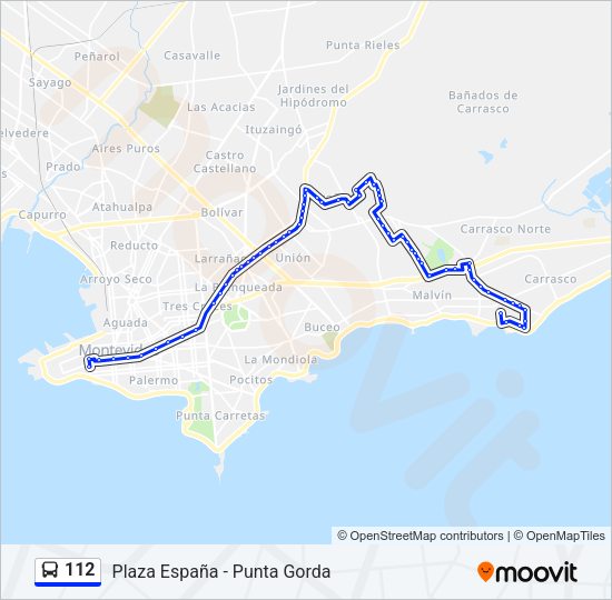 Mapa de 112 de Ómnibus