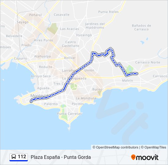 Mapa de 112 de Ómnibus