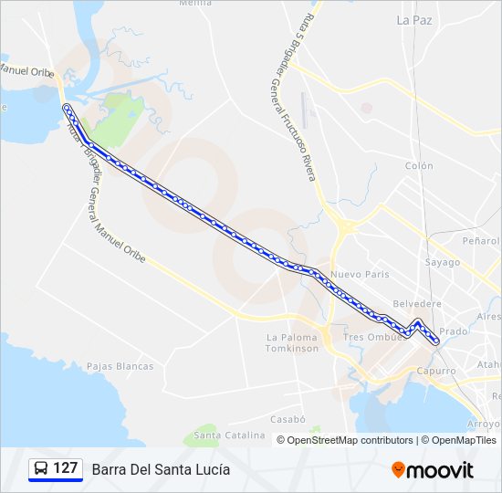 Mapa de 127 de Ómnibus