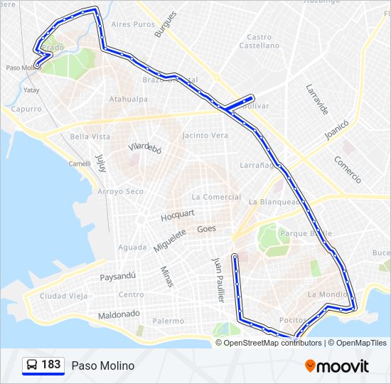 Mapa de 183 de Ómnibus