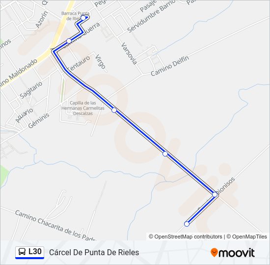 L30 Ómnibus Line Map