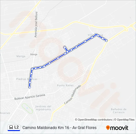 L2 Ómnibus Line Map