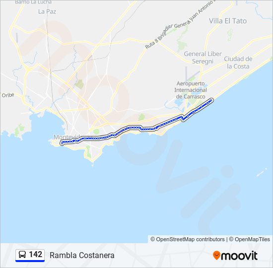 Mapa de 142 de Ómnibus