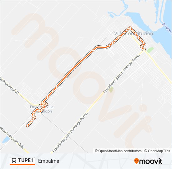 Mapa de TUPE1 de Colectivo