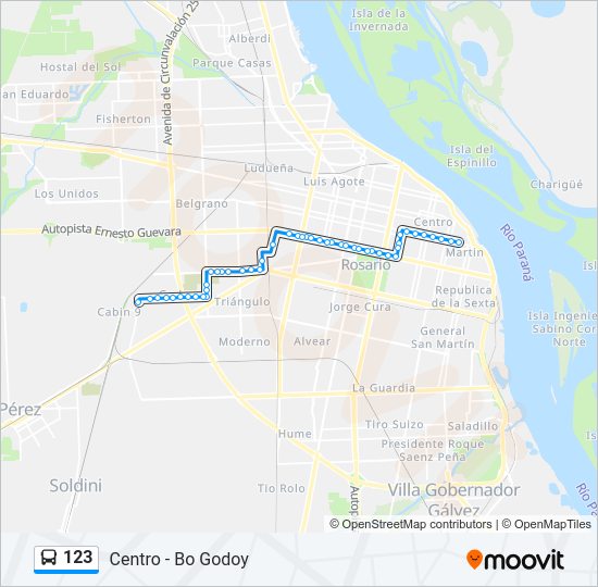 Mapa de 123 de Colectivo
