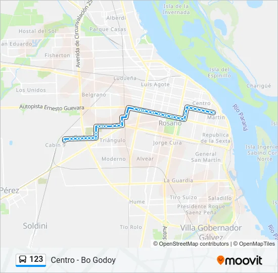 123 Colectivo Line Map
