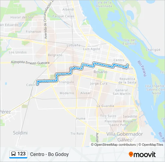 123 Colectivo Line Map